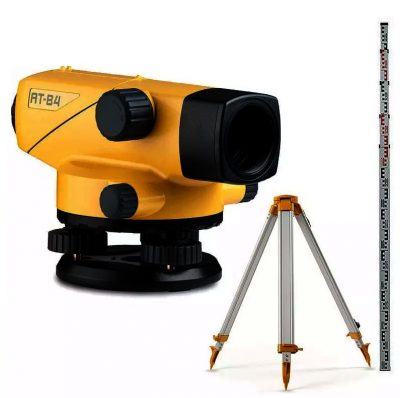 Topcon AT-B4 Auto Leveling Dumpy Inc. tripod & Staff